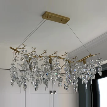 Prabangus aukso krištolo sietynas lempa namų puošybai apšvietimo blizgesio cristal kabantys sietynai baras šviesos