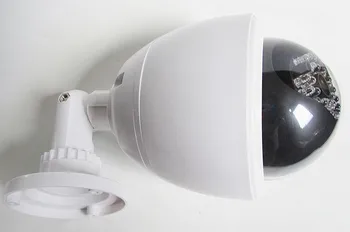 Pranešk apie netikrą Manekeno cctv Kameros Lauko vandeniui Raudoną LED infraraudonųjų spindulių šviesą, netikras vaizdo Stebėjimo dome saugumo kameros