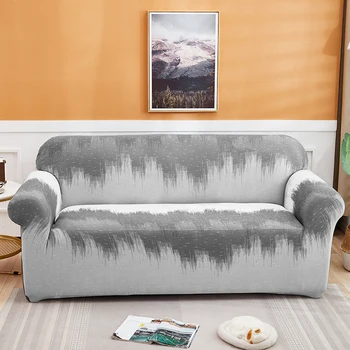 Rašalo stilius, spausdinta sofa raštas apima kambarį elastinga ruožas slipcover grupinių kampe sofa apima 1/2/3/4 vietų