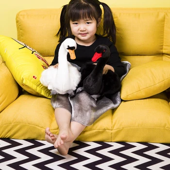 Realus Swan Gyvūnų Pliušinis Įdaryti Lėlė, Vaikams, Žaislas, Home Office 