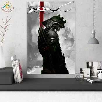 Samurajus Ninja Kariai Modernios Sienos Menas Spausdinti Pop Art Plakatai ir Spausdina Pažymėkite Drobės Tapybos sienos nuotraukas, už kambarį