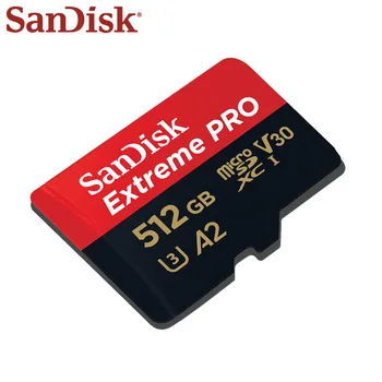 SanDisk 512 GB Micro SDXC Kortelė 1 TB Flash Kortelės UHS-1 Card TF Kortelę A2 Atminties Kortelės 4K U3 V30 C10 Didelės Spartos Originalus