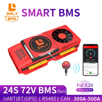 Smart bms daly valdybos 3.2 V 24s lifepo4 400ah baterija EV bms 72V 300A 400A 500A bms lifepo4 
