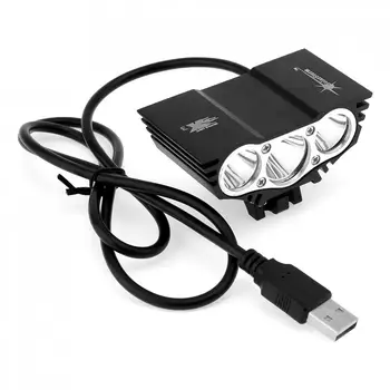 SolarStorm Lauko X3 XML T6 LED 4-Mode Dviračio Žibintas Dviračių Priekinis Žibintas 5V USB