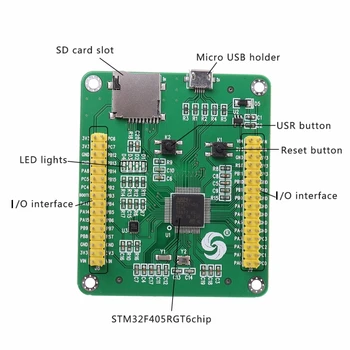 STM32 STM32F405RGT6 STM32F405 USB IO Core MicroPython Plėtros Breadboard Modulis Integriniai Grandynai Dropship