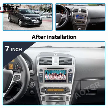 Toyota Avensis T27 2009-M. Android10.0 automobilio DVD grotuvas GPS multimedijos Auto Radijo car navigator stereo imtuvas Galvos vienetas