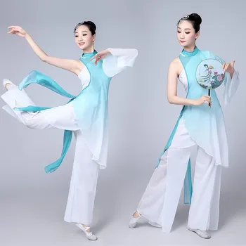 Tradicinis kinų moterų šokio kostiumai tautinių šokių vaikų drabužių Yangko mergaičių vaikiškos suknelės moterų Acura drabužiai