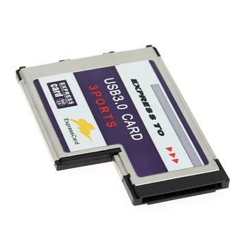 USB Expresscard plėtros Kortelę ar 3 port USB 3.0 Expresscard 34 54 mm plėtros Kortelę ar expresscard USB adapteris su USB, express Card co