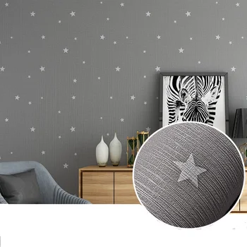 Vinilo Tapetai lipnios miegamasis šiltas bendrabutyje vandeniui 3d stereo sienų lipdukai 60cm kambarį Star Tapetai
