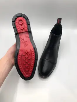 Vyrų Sneaker aukštos kokybės Nekilnojamojo Odiniai batai classic
