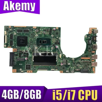 XinKaidi Už ASUS K501U K501UX K501UB A501U Loptop plokštė Mian valdybos W/4GB/8GB i5/i7 CPU DDR3 Atminties lizdas
