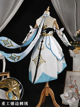Žaidimas Genshin Poveikio Keliautojas Lumine Cosplay Kostiumų Anime Kostiumas Kilnus Suknelė Puikus Vienodas Halloween Apranga Moterims Užsakymą