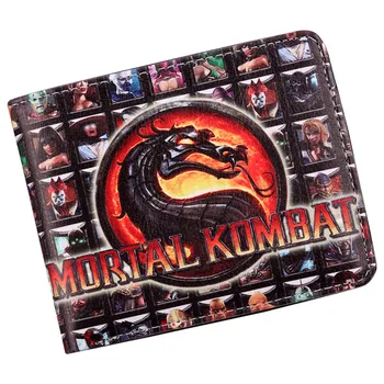 Žaidimas Mortal Kombat Bi kartus Piniginėje Paauglių Kredito Kortelės Turėtojas ID Pinigų Rankinėje