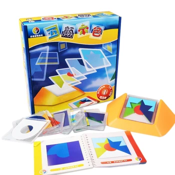 100 Iššūkis Spalvos Kodas Puzzle Žaidimai Tangram Dėlionės Valdybos Dėlionės, Žaislų, Vaikai, Vaikams, Plėtoti Logika Erdvinio Mąstymo Įgūdžius Žaislas