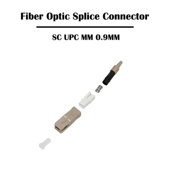 100 Vienetų SC UPC/APC Optinio Pluošto Sujungimo Jungtis FTTH Ethernet 0,9 mm Pluošto Kabelis, SM Vienos rūšies MM Multi Mode