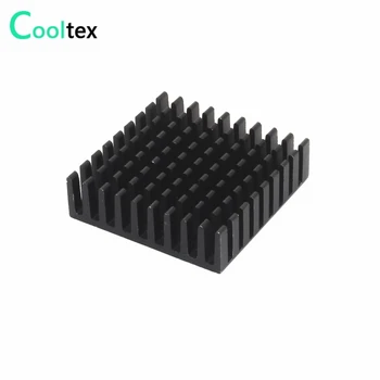 10vnt/daug Aliuminio HeatSink juoda 35x35x10mm radiatorių Elektroninių Lustų IC LED RADIATORIUS aušinimo