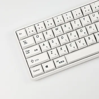 115 klavišus/set dažų sublimacijos PBT keycap už MX jungiklis mechaninė klaviatūra juoda ir balta Japonijos Pagrindinių bžūp XDA profilis