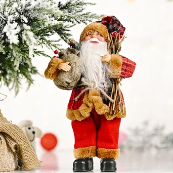 1PCS Nuolatinis Kalėdų Senelio Lėlės Naujųjų Metų Linksmų Kalėdų Dekoracijas Namuose Kalėdų Dovanos Vaikams Navidad 