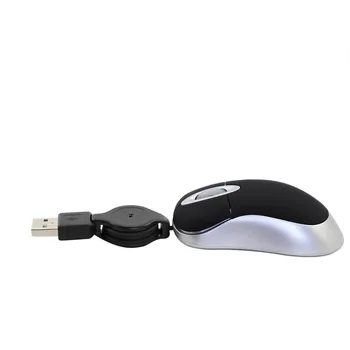 2.4 GHz Mini Vaikams mielas Žaidimų Laidinio Mause Ištraukiama Line 2 Mygtukai, USB Pelės, Nešiojamų ergonomiškas pelės KOMPIUTERIO, Nešiojamojo kompiuterio Darbalaukį