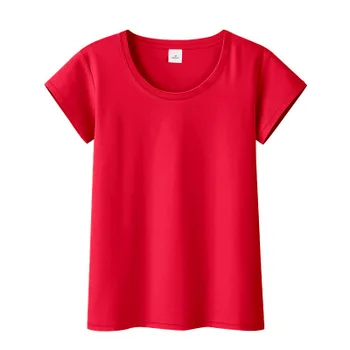2019 Naujas moterys Vasarą Seksualus spalvos marškinėliai medvilnės Trumpas apvalios kaklo marškinėlius atsitiktinis
