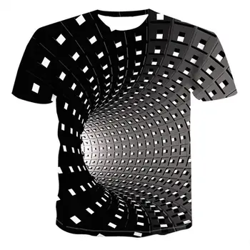 2020 naujas vertigo vyrų 3d spausdinimo marškinėliai atsitiktinis visas rungtynes, pieno šilko vyrų/vaikų trumpas rankovės