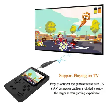 2021 naujas MINI Nešiojamas Retro Vaizdo Delninis Konsolės Žaidimas, Žaidėjų Berniukas 8 Bitų 3.0 Colių Spalvotas LCD Ekranas, vaizdo žaidimų pultai