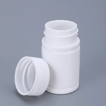 20PCS iš 20ML Tuščias Nešiojamų Tirštėti Plastikinių Butelių Kapsulė Atveju su Baltu Užsukamu Pill Tabletės Turėtojas Talpykla