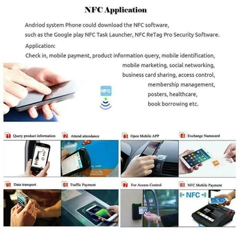 20Pcs NFC Korteles, Baltas Tuščias NTAG215 PVC Žymes Waterpoof 504Bytes Chip Lipdukas