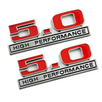 20X 3D Metalo Lydinio 5.0 Aukštos kokybės Logotipas Ženklelis Automobilių Lipdukas 