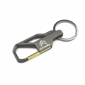 3D Automobilių Keychain Metalo Raktų pakabukas Logotipą, Automobilių Mados Citroen C1 2 3 4 5 6 8 C4L DS3 4 5 6 DS5LS C-ELYSEE Key Chain