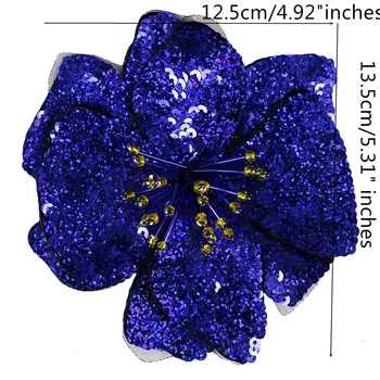 3D Gėlių Blizgančiais Aplikacijos Zawalcowany Pleistrai Drabužius Emblemos Apdailos 5 vnt