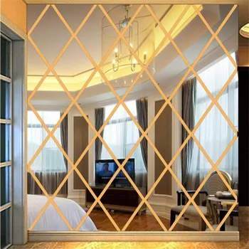 3D Veidrodėliai Diamond Sienų Lipdukai Lipdukas Sienos Meno Nuimamas Kambarys Šalis Vestuvių Dekoro ir Namų Dekoro Siena Lipdukas už Kambarį