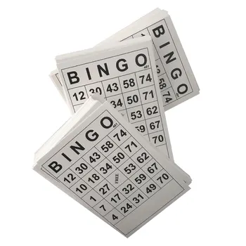 60 Vnt Bingo Korteles Popieriaus Kortelės Įdomus Žaidimai Klasikinis Bingo Korteles Ir Suaugusiems, Ir Vaikams, Šeimai Šalis Žaidimai, Stalo Žaidimai