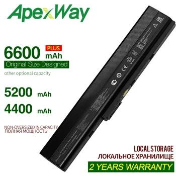 ApexWay a32-k52 nešiojamas baterija asus k52 k52j k52f a52j k52j a52 k42j A42 70-NXM1B2200Z 90-NYX1B1000Y A31-B53 A42-K52 A31-K52