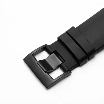 Atsparus vandeniui Silikonas watchband 35mm juoda apyrankė vyrams apyrankę su pin sklendė, Skirta SUUNTO CORE smart watch priedai