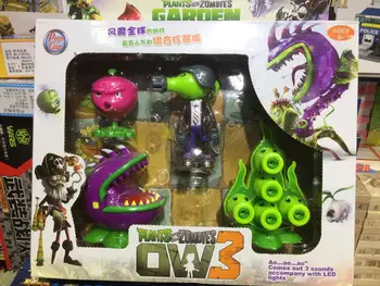 Augalai Zombied Monstras, Robotas, Sodas Karo Peashooter ABS Veiksmų Skaičius, Modelį, dovana, Žaislai Vaikams 