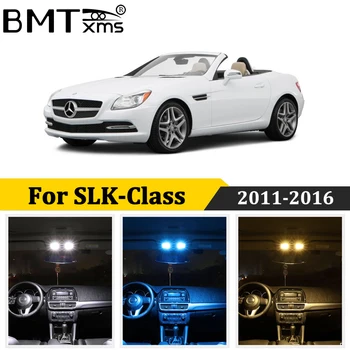 BMTxms 11Pcs Automobilį, LED Interjero Šviesos Rinkinys Canbus Mercedes SLK klasė R172 SLK200 SLK250 SLK300 SLK350 SLK55 AMG 2011-2016