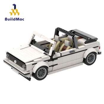 BuildMoc įrangos pardavimas, biuro įrangos Automobilinio Rinkinio Klasikinių Kabrioleto Sportinių Automobilių SS Superautomobilį Miesto Lenktynininkų Rinkiniai, Statyba Blokai, Plytos įrangos pardavimas, biuro įrangos Žaislas Berniukas