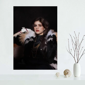 Custom drobės plakatas Alexandra Daddario drobė, tapyba, plakatas Aukštos Kokybės sienos Meno plakatas audinys Audinys Spausdinti
