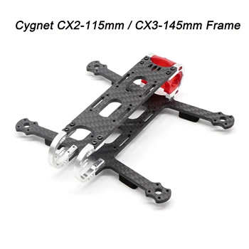 Cygnet CX2-115mm / CX3-145mm Anglies Pluošto Quadcopter Frame Rinkinys su CNC 7075 aliuminio Dėl FPV RC Lenktynių Drone Modeliai