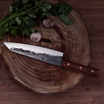 Dengjia 5Cr15MoV Nerūdijančio Plieno Susi Peilis Rankinio Kalimo Chef Peilis Namų Virtuvėje Pjaustyti Mėsą Cleaver Pjovimo Daržovių