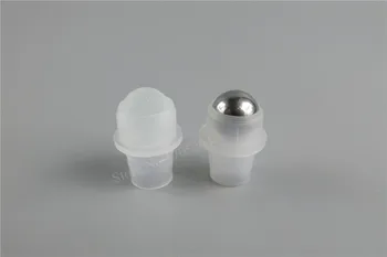 Didmeninė - 10ml Storio Stiklo konstrukcija Dėl Eterinių Aliejų Aromaterapija Kvepalų Buteliuko + metalo Roller Ball DHL Nemokamas pristatymas