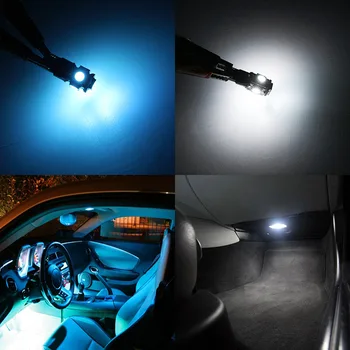 Edislight 22Pcs Canbus Ne Klaida LED Lempos, Automobilių Lemputės Interjero Paketas Rinkinį, Skirtą 2009-m. BMW X6 E71 Žemėlapis Dome bagažo skyriaus Durų Plokštė Šviesos