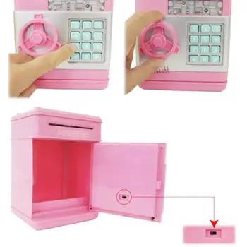 Elektroninių Piggy Bank seifas Pinigų Dėžės, Vaikams, Skaitmeniniai Monetos, Pinigų Taupymo Saugiam Indėlių BANKOMATAS Vaikas Kalėdų Dovana