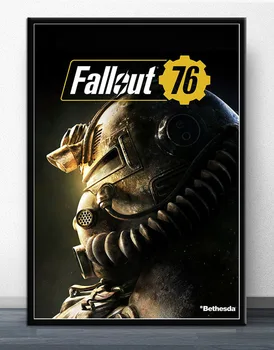 FX1082 Fallout 4 Įgūdis Medis Vaizdo Karšto Classic Zombie Šaudymo Vaizdo Žaidimas plakatus Šilko, Drobės Namų Kambario Sienos Spausdinimo Dekoras