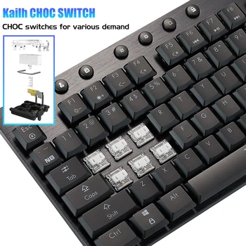 HEXGEARS GK1701 Mechaninė Klaviatūra 108 Klavišą Kailh CHOC Perjungti klaviatūros PBT Keycap white backlight Laidinio teclado žaidėjus mecanico