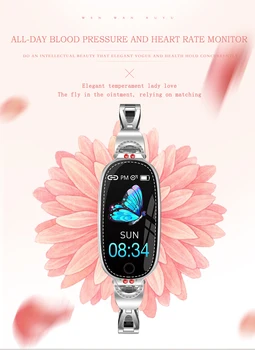 JWMOVE Vandeniui Smart Watch Moterų Miela Apyrankė Širdies ritmo Monitorius Miego Smartwatch Prisijungti 