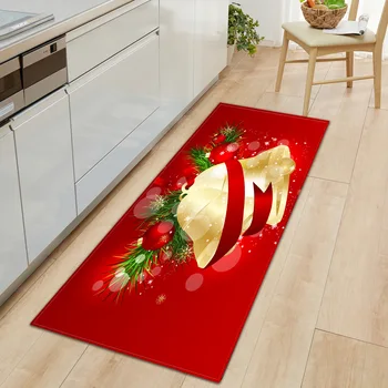 Kalėdų virtuvė anti-slip mat kambarį kilimas durų kilimėlis juostelės grindų kilimėlis sofos-lovos pusėje kilimas kavos staliukas mat maldos kilimėlis