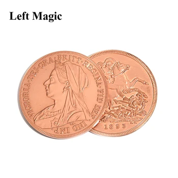 Karalienės Viktorijos Senovės Monetų (Vario,Dia 3.8 cm) Magija Gudrybės Magas Priedai Arti Iliuzija Paremtų Atrodo Išnykti Monetos Magija
