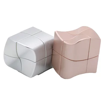 Karšto Pardavimo YJ Yongjun yuanfang 2x2 Magic Cube Rose Aukso Skiedra Profesinės 2X2X2 Greitis Kubo Formos Twist Švietimo Žaislai Žaidimas